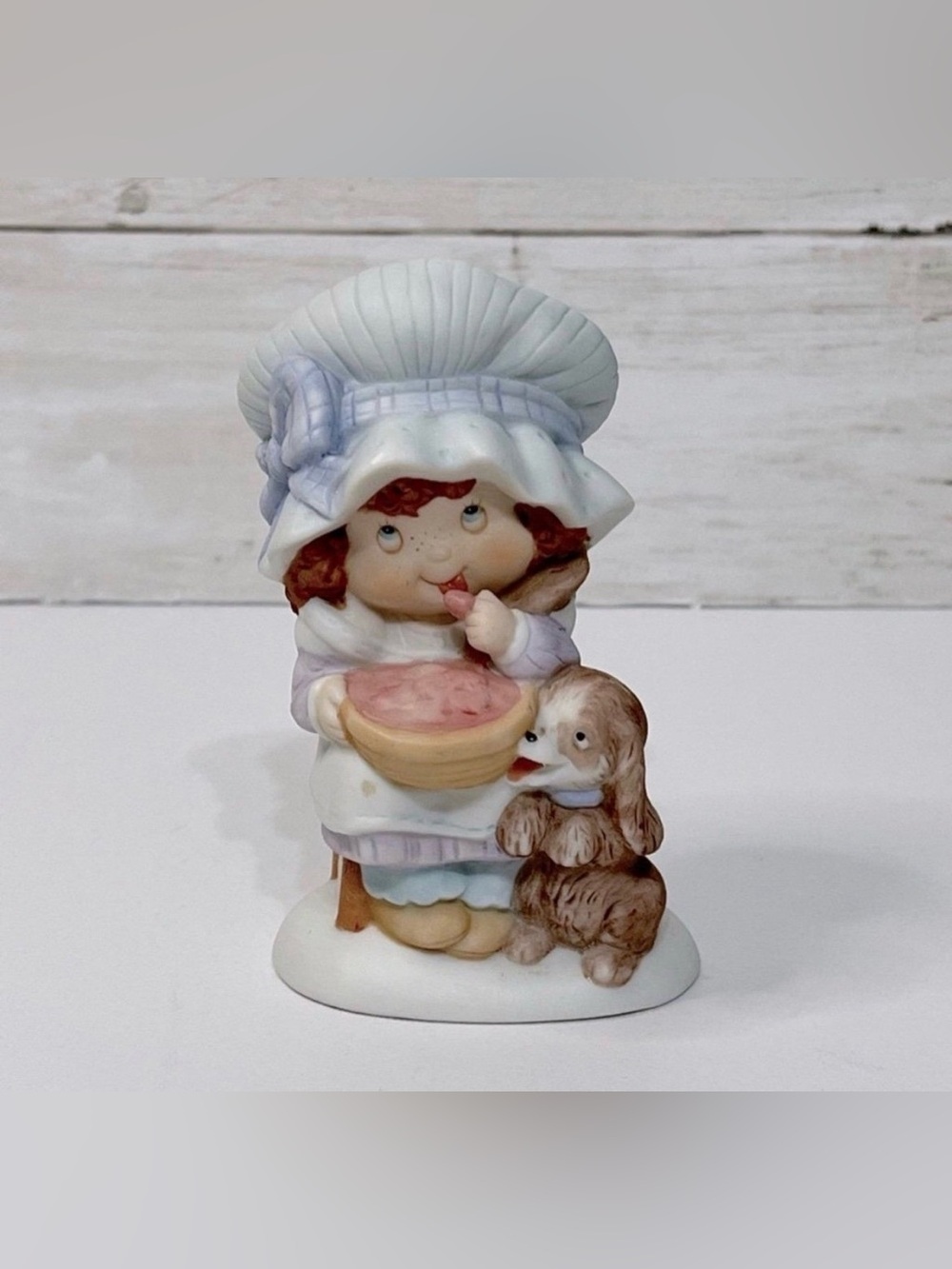 VTG Miss Mitzie Girl With Puppy Figurine